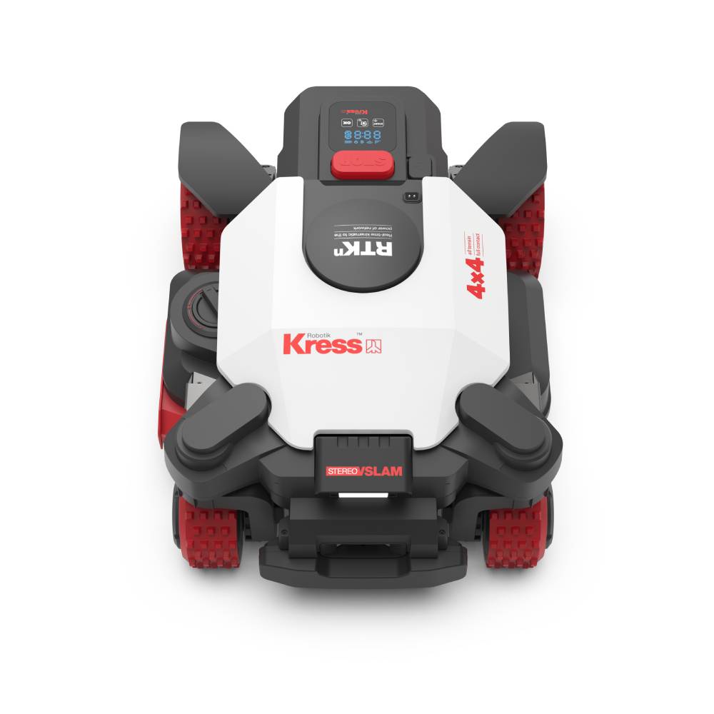 Kress KR281E EyePilot® robotmaaier 4×4 tot 1500m² – AWD, 4G & kanten maaien