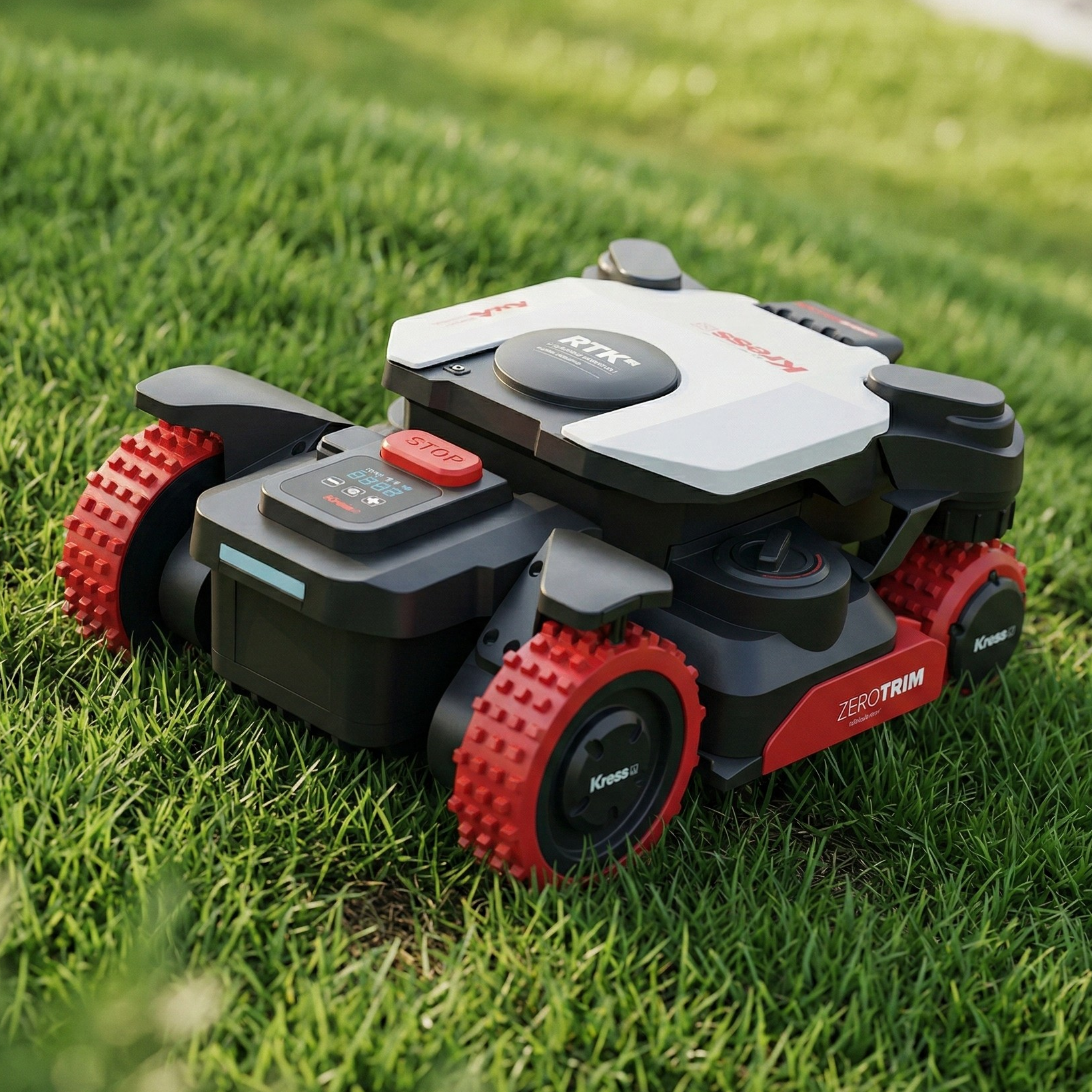 Kress KR281E EyePilot® robotmaaier 4×4 tot 1500m² – AWD, 4G & kanten maaien