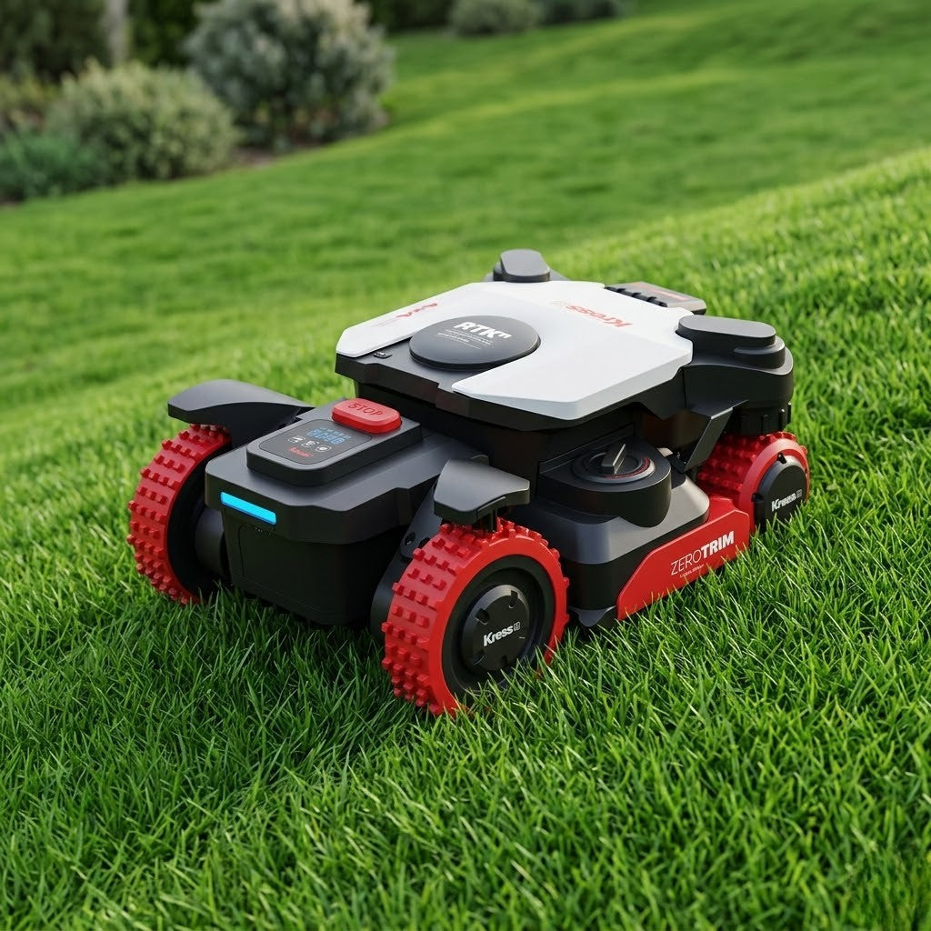 Kress KR283E EyePilot® robotmaaier 4×4 tot 3000m² – AWD, 4G & kanten maaien